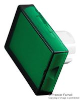 EAO 51-903.5 Lens, Raised, Plastic, Rectangular, Green, 51 Series