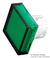 EAO 51-953.5 Lens, Raised, Plastic, Square, Green, 51 Series