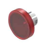 EAO 61-9311.2 Lens, Raised, Plastic, Round, Red, 61 Series