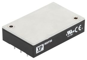 XP POWER RDF5072WS24 Isolated Through Hole DC/DC Converter, Railway, Quarter Brick, 12:1, 50 W, 1 Output, 24 V