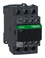 SCHNEIDER ELECTRIC LC1D38BL Contactor, LC1D, 38 A, DIN Rail, Panel, 690 VAC, 3PST-NO, 3 Pole, 18.5 kW