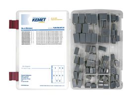 KEMET FLM ENG KIT 24 Capacitor Kit, Film, F863 Series Class X2, 0.1uF to 4.7uF, 90 Piece