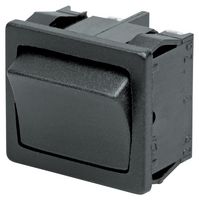 MARQUARDT 01804.6121-00 Rocker Switch, DPDT, Non Illuminated, Panel Mount, Black, 1800 Series