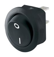MARQUARDT 01881.1103-01 Rocker Switch, On-Off, SPST, Non Illuminated, Panel Mount, Black, 1881 Series
