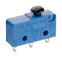 MARQUARDT 01050.1202-00 Microswitch, Subminiature, Mushroom, SPDT, Quick Connect, 5 A