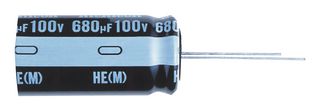 NICHICON UHE1H101MPD1TD Electrolytic Capacitor, 100 µF, 50 V, ± 20%, Radial Leaded, 7000 hours @ 105°C, Polar