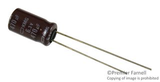 CHEMI-CON EKMG630ELL101MJC5S Electrolytic Capacitor, 100 µF, 63 V, ± 20%, Radial Leaded, 1000 hours @ 105°C, Polar