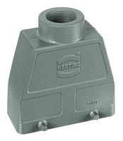 HARTING 09300240420 Heavy Duty Connector, PG21, Hood, Top Entry, Aluminium Body, 2 Lever, 24B