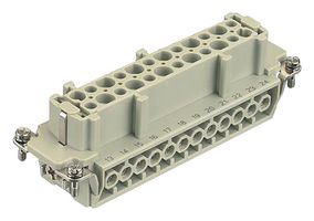 HARTING 09330242711 Heavy Duty Connector, Han E, Insert, 48 Contacts, 48B, Receptacle, Screw Socket