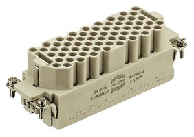HARTING 09320643101 Heavy Duty Connector, Han EEE, Insert, 64+PE Contacts, 24B, Receptacle
