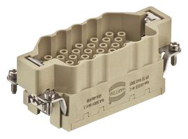 HARTING 09320403001 Heavy Duty Connector, Han EEE, Insert, 40 Contacts, 16B, Plug, Crimp Pin - Contacts Not Supplied