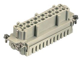 HARTING 09330242726 Heavy Duty Connector, Han ES, Insert, 48 Contacts, 48B, Receptacle, Cage Clamp Socket