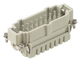 HARTING 09330162626 Heavy Duty Connector, Han ES, Insert, 32 Contacts, 32B, Plug, Cage Clamp Pin