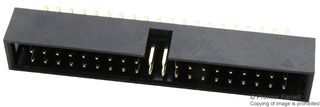 MULTICOMP PRO MC-254-40-00-RA-DIP Pin Header, Wire-to-Board, 2.54 mm, 2 Rows, 40 Contacts, Through Hole Right Angle, MC 254