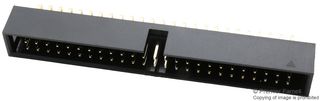 MULTICOMP PRO MC-254-60-00-RA-DIP Pin Header, Right Angle, Wire-to-Board, 2.54 mm, 2 Rows, 60 Contacts, Through Hole Right Angle