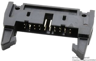 MULTICOMP PRO MC-254-20-LL-RA-DIP Pin Header, Right Angle, With Long Ejector (10.8mm), Wire-to-Board, 2.54 mm, 2 Rows, 20 Contacts