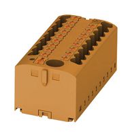 PHOENIX CONTACT 3273348 Panel Mount Barrier Terminal Block, 24 A, 500 V, 7 Pole, 3, Push In, 12 AWG