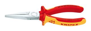 KNIPEX 30 16 160 Plier, Long Nose, VDE, Chrome Plated, 160 mm Overall Length