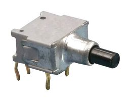 NIDEC COMPONENTS APE1F-5M-10-Z Pushbutton Switch, Subminiature, APE Series, SPDT, On-(On), Plunger, Black