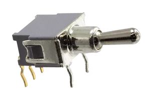 NIDEC COMPONENTS ATE1D-6M3-10-Z Toggle Switch, Subminiature, On-On, SPDT, Non Illuminated, ATE Series, Through Hole, 50 mA