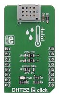 MIKROELEKTRONIKA MIKROE-2818 Add-On Board, DHT22 Temperature/Humidity Sensor v2 Click Board, mikroBUS Connector