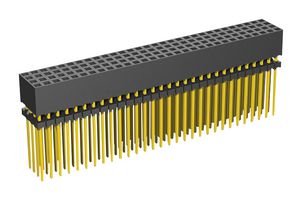 SAMTEC ESQT-130-02-G-Q-368 Stacking Board Connector, Elevated Strip, ESQT, 120 Contacts, 2 mm, Solder, 4 Rows