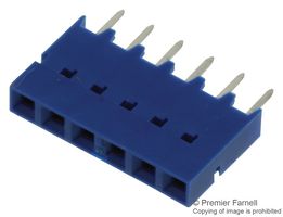 AMPHENOL COMMUNICATIONS SOLUTIONS 75915-306LF PCB Receptacle, Board-to-Board, 2.54 mm, 1 Rows, 6 Contacts, Through Hole Mount, FCI 75915