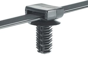 PANDUIT PUME925-3E-C350 Cable Tie, w/ Mount, Nylon 6.6 (Polyamide 6.6), Black, 307 mm, 12.7 mm, 82.6 mm