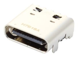 HIROSE / HRS CX90B1-24P USB Connector, Gen2, 5A, USB Type C, USB 3.1, Receptacle, 24 Ways, Surface Mount, Right Angle