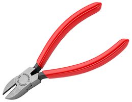 KNIPEX 70 01 125 Cutter, Precision, 125 mm, Diagonal, 3 mm, Knipex - Diagonal Side Cutters