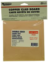 MG CHEMICALS 550 PCB, Plain Copper Board, Epoxy Fibreglass, 152 mm W x 152 mm H x 1.6 mm Thick