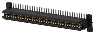 TE CONNECTIVITY - AMP 5146893-1 Mezzanine Connector, Receptacle, 1 mm, 2 Rows, 64 Contacts, Surface Mount, Phosphor Bronze
