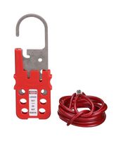 PANDUIT PSL-MLD Hasp, Galvanized Steel, 6 Locks, 1.8m Steel Cable
