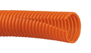 PANDUIT CLT75F-C3 Sleeving, Split Corrugated Loom, PE (Polyethylene), Orange, 19.3 mm, 30.5 m, 100 ft