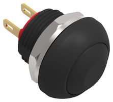 TE CONNECTIVITY - ALCOSWITCH PB6B2FM2M2CAL00 Industrial Pushbutton Switch, Subminiature, PB6 Series, 13.6 mm, SPST-NO, Off-(On), Flat, Black