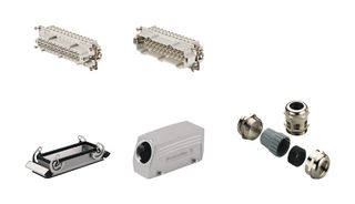 WEIDMULLER HDC KIT HE-P 24.130 M Connector Kit, 24Pos, Push In, HDC