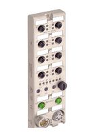 LUMBERG AUTOMATION 0980 ESL 312-111 Sensor Distribution Box, 7/8" Connector - 5 Pole, M12 Connector - 5 Pole, 8 Ports, LioN-P Series
