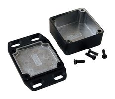 HAMMOND 1590WLLBFLBK. Metal Enclosure, Wall Mount, Diecast Aluminium, 25 mm, 50.4 mm, 77 mm, IP65
