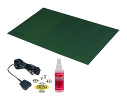 DESCO 42480 Dissipative Mat Kit, Statfree Z2 Series, Vinyl, Green, 610mm W x 1.2m L