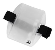 MENDA 35193 Antistatic Storage, Badge Holder, Arm Band, Clear / Black, 4 " Size