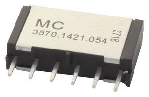 MULTICOMP MC3570-1421-054 Reed Relay, DPDT-NO, 5 VDC, Through Hole, 375 ohm, 500 mA