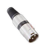MULTICOMP PRO PS000230 XLR Connector, 3 Contacts, Plug, Cable Mount, Silver Plated Contacts, Zinc Alloy Body