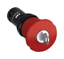 ABB 1SFA619552R1071 Emergency Stop Switch, SPST-NO, SPST-NC, Key Release, Screw, 1.5 A, 127 V