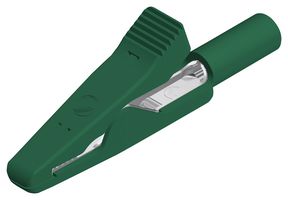 HIRSCHMANN TEST AND MEASUREMENT 930317804 Crocodile Clip, 4mm, Green, 8A