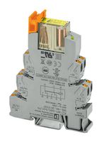 PHOENIX CONTACT 2910537 Power Relay, DPDT, 24 VDC, 6 A, PLC-INTERFACE Series, DIN Rail