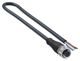 MOLEX 120065-2253 Sensor Cable, BRAD, Micro-Change Receptacle, Free End, 4 Positions, 5 m, 16.4 ft
