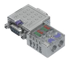 MOLEX 120103-0001 D-Sub Connector, BRAD, Profibus, Diagnostics + Programming Port, 90°, Field Attachable