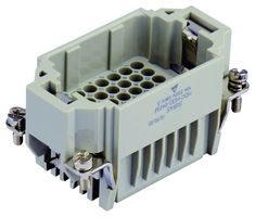 TE CONNECTIVITY T2030422101-000 Heavy Duty Connector, HDD, Insert, 42+PE Contacts, 10B, Plug, Crimp Pin - Contacts Not Supplied