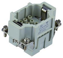 TE CONNECTIVITY T2050102101-007 Heavy Duty Connector, HEE, Insert, 10+PE Contacts, Plug, Crimp Pin - Contacts Not Supplied