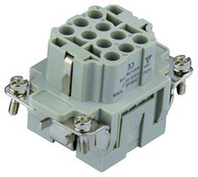 TE CONNECTIVITY T2050102201-007 Heavy Duty Connector, HEE, Insert, 10+PE Contacts, Receptacle